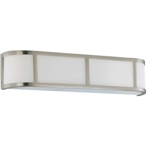 Nuvo Lighting Odeon Es 3 Light Wall Sconce w/ White Glass 60-3803 - All