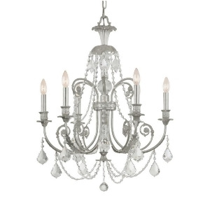Crystorama Regis Clear Crystal Spectra Wrought Iron Chandelier 5116-Os-cl-saq - All