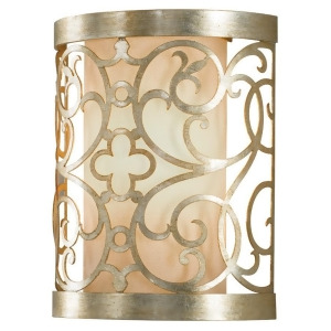 Feiss Arabesque 1-Light Sconce in Silver Leaf Patina Wb1485slp - All