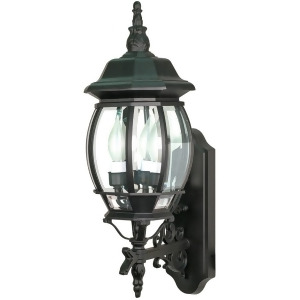 Nuvo Central Park 3 Light 22 Wall Lantern w/ Clear Beveled Glass 60-890 - All