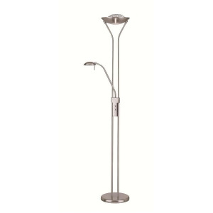 Lite Source Torchiere Reading Lamp Polished Silver Ls-80984ps - All