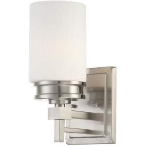 Nuvo Wright 1 Light Vanity Fixture w/ Satin White Glass 60-4701 - All