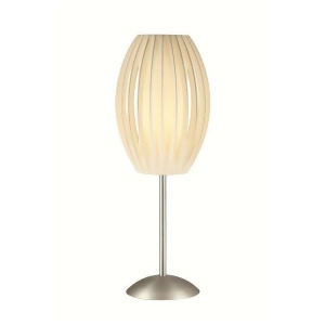 Lite Source Table Lamp With White Pleated Shade Ls-2875ss-wht - All