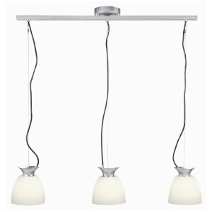Lite Source 3-Lite Pendant Lamp Polished Silver Ls-14423ps-fro - All