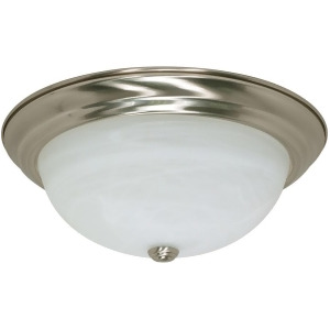 Nuvo Lighting 3 Light Es 15 Flush Fixtue w/ Alabaster Glass 60-2623 - All