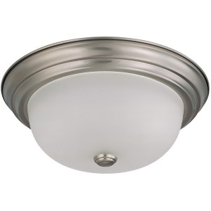 Nuvo Lighting 2 Light 13 Flush Mount w/ Frosted White Glass 60-3262 - All
