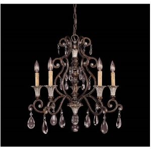 Savoy House St. Laurence 5 Light Chandelier Tortoise Shell Silver 1-3001-5-8 - All