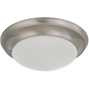 Nuvo 1 Light 12 Flush Mount Twist Lock w/ Frosted Glass 60-3314 - All