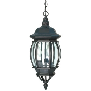 Nuvo Central Park 3 Light 20 Hanging Lantern w/ Clear Beveled Glass 60-896 - All