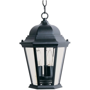 Maxim Westlake Cast 3-Light Outdoor Hanging Lantern Black 1009Bk - All