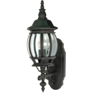 Nuvo Central Park 1 Light 20 Wall Lantern w/ Clear Beveled Glass 60-887 - All