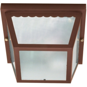 Nuvo 2 Light 10 Carport Flush Mount With Textured Frosted Glass 60-472 - All