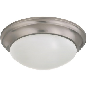 Nuvo 2 Light 14 Flush Mount Twist Lock w/ Frosted Glass 60-3315 - All