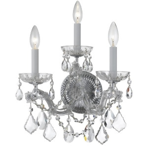 Crystorama Maria Theresa Wall Sconce Crystal Elements Crystal 4403-Ch-cl-s - All