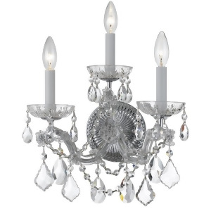 Crystorama Maria Theresa Wall Sconce Crystal Spectra Crystal 4403-Ch-cl-saq - All