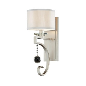 Savoy House Rosendal 1 Light Sconce in Silver Sparkle 9-256-1-307 - All