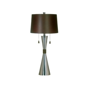 Kenroy Home Bella Table Lamp Brushed Steel Finish 2371 - All