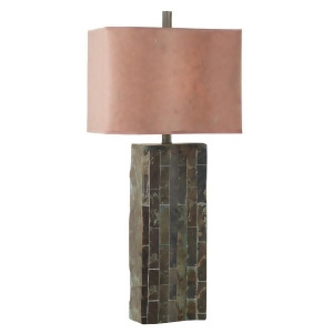 Kenroy Home Ripple Slate Table Lamp Natural Slate Finish 30894Sl - All