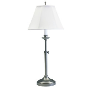House of Troy Antique Silver Table Lamp w/ Adjustable Height Cl250-as - All