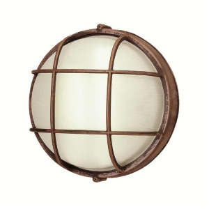 Trans Globe Trans Globe 10' wide Round Bulkhead in Rust 41515 Rt - All