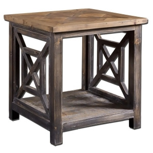 Uttermost Spiro Reclaimed Wood End Table 24263 - All