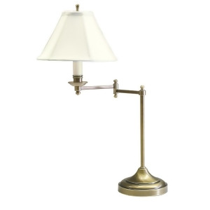 House of Troy Antique Brass Table Lamp w/ swing arm Cl251-ab - All
