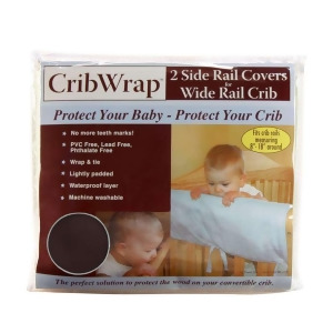 Trend Lab Cribwrap Wide Rail Cover Short Brown Fleece 109054 - All
