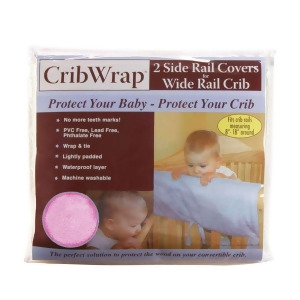 Trend Lab Cribwrap Wide Rail Cover Short Pink Fleece 109050 - All
