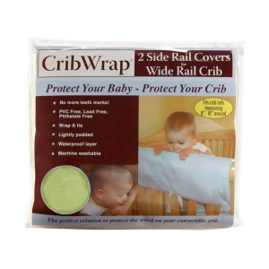 Trend Lab Cribwrap Wide Rail Cover Short Sage Fleece 109052 - All