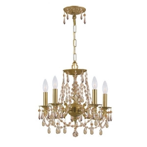 Crystorama Mirabella Gold Crystal Elements Wrought Iron Chandelier 5545-Ag-gts - All