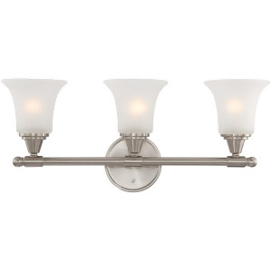 Nuvo Lighting Surrey 3 Light Vanity Fixture w/ Frosted Glass 60-4143 - All