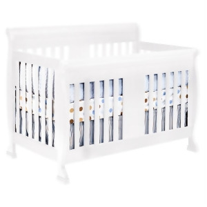 Davinci Porter 4-in-1 Convertible Crib in White Toddler Rails M8501w - All