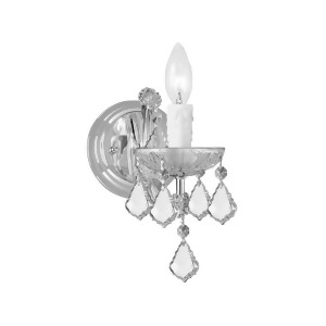 Crystorama Maria Theresa 1 Light Clear Crystal Chrome Sconce I 4471-Ch-cl-mwp - All