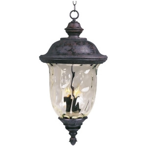 Maxim Carriage House Dc 3-Light Outdoor Hanging Lantern Bronze 3428Wgob - All