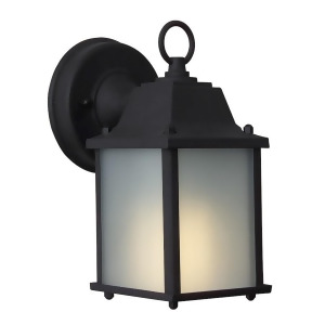 Craftmade Coach Lights 1 Light Small Outdoor Wall Black/Frosted Z192-05-nrg - All