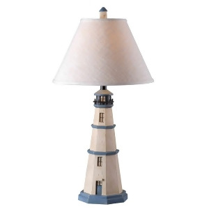 Kenroy Home Nantucket Table Lamp Antique White Finish 20140Aw - All