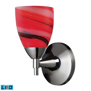 Elk Celina 1-Light Sconce in Polished Chrome with Sandy Glass 10150-1Pc-cy-led - All