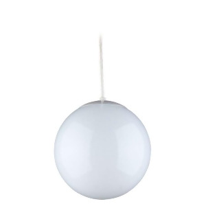 Sea Gull Lighting Single-Light White Pendant in White 6018-15 - All