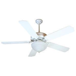Craftmade Ceiling Fan White Porch Fan w/ 52 Outdoor White Blades K10738 - All