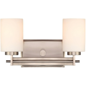 Quoizel 2 Light Taylor Bath Fixture in Antique Nickel Ty8602an - All