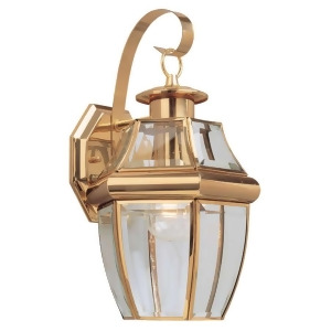 Sea Gull Lighting Single-Light Lancaster Brass Wall Lantern 8067-02 - All
