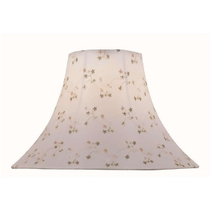 Lite Source White Jacquard Bell Shade Ch1148-18 - All