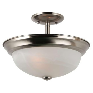 Sea Gull Lighting Two Light Semi-Flush Convertible in Brushed Nickel 77950-962 - All