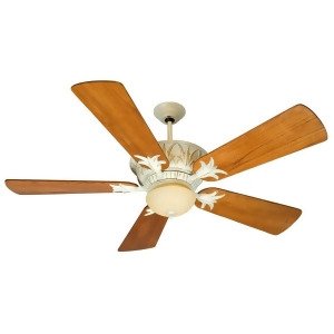 Craftmade Ceiling Fan Antique White Distressed Pavilion w/ 54 Blades K10247 - All