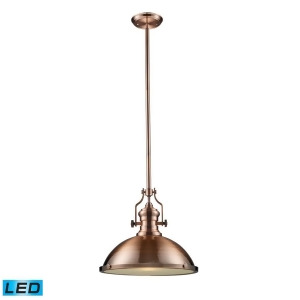 Elk Lighting Chadwick 1-Light Pendant in Antique Copper 66148-1-Led - All