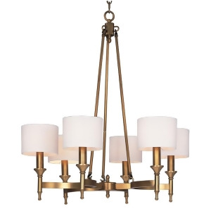 Maxim Lighting Fairmont 6-Light Chandelier in Natural Aged Brass 22375Omnab - All
