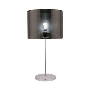 Lite Source Table Lamp Chrome Translucent Vinyl Shade Lsf-21998 - All