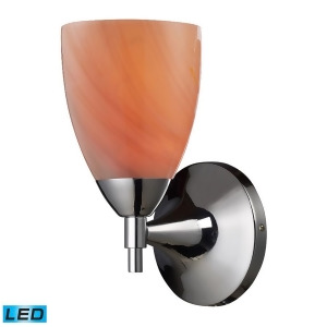 Elk Celina 1-Light Sconce in Polished Chrome with Sandy Glass 10150-1Pc-sy-led - All