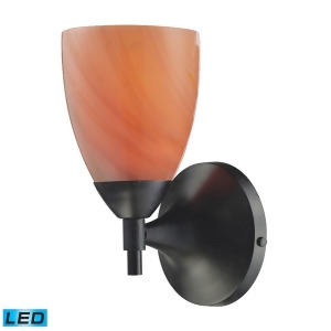 Elk Celina 1-Light Sconce in Dark Rust with Sandy Glass 10150-1Dr-sy-led - All