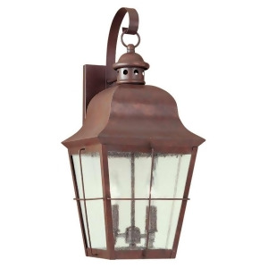Sea Gull Lighting Two-Light Chatham Colonial Outdoor Wall Lantern 8463-44 - All